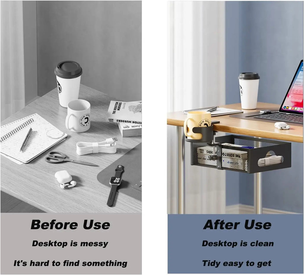 Ergode Halo Rotating Under-Desk Caddy — Ergode Modern Desks & Workspace Accessories — view 5