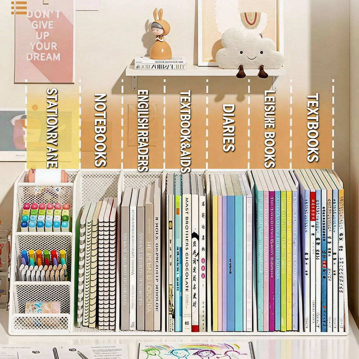 Ergode Lattice Mesh File Organizer — Ergode Modern Desks & Workspace Accessories — view 3