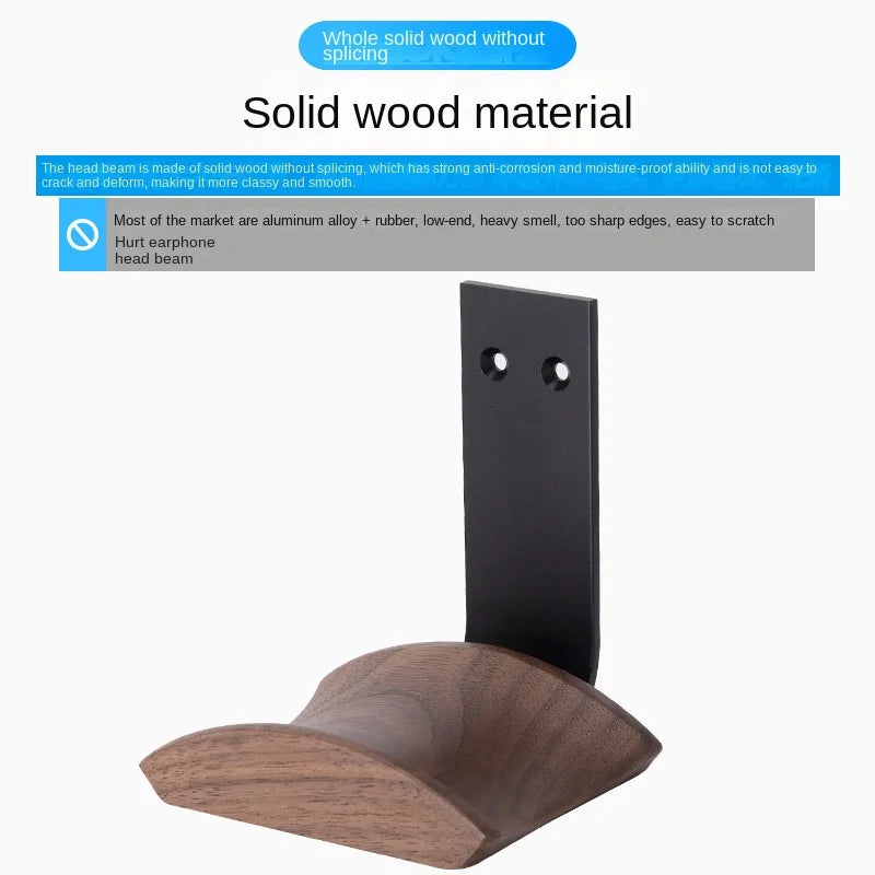 Ergode Prism Wood and Aluminum Headphone Stand — Ergode Modern Desks & Workspace Accessories — view 3