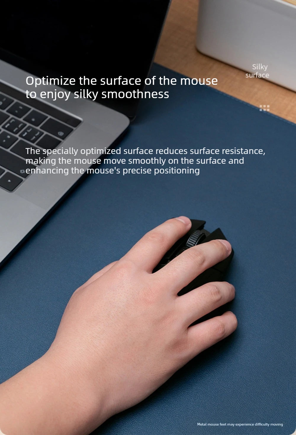 Ergode Slate Vegan Leather Desk Pad — Ergode Modern Desks & Workspace Accessories — view 6