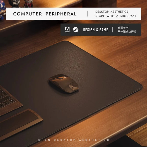 Ergode Cove Cork-Backed Leather Desk Mat — Ergode Modern Desks & Workspace Accessories