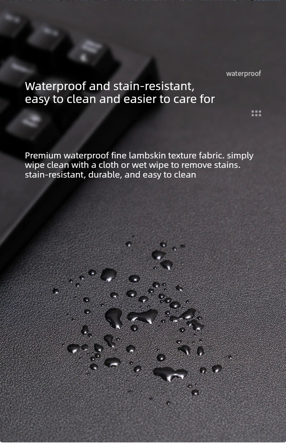 Ergode Slate Vegan Leather Desk Pad — Ergode Modern Desks & Workspace Accessories — view 5