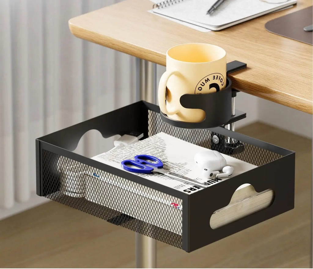 Ergode Halo Rotating Under-Desk Caddy — Ergode Modern Desks & Workspace Accessories