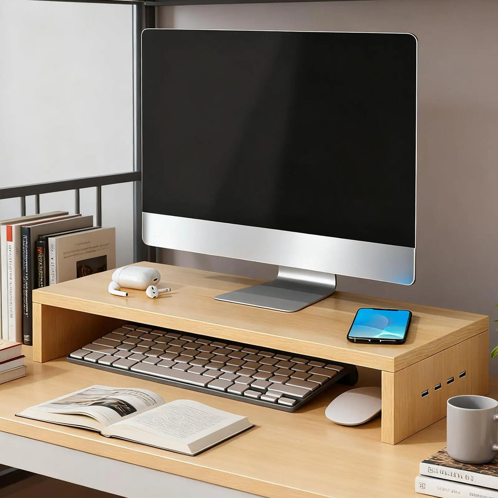 Ergode Aster Vented Riser with USB Hub — Ergode Modern Desks & Workspace Accessories — view 4
