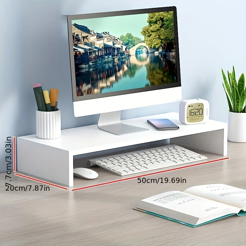 Ergode Vale Wide-Span Wooden Monitor Riser — Ergode Modern Desks & Workspace Accessories — view 3