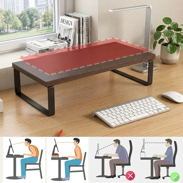 Ergode Quarry Storage-Shelf Monitor Riser — Ergode Modern Desks & Workspace Accessories