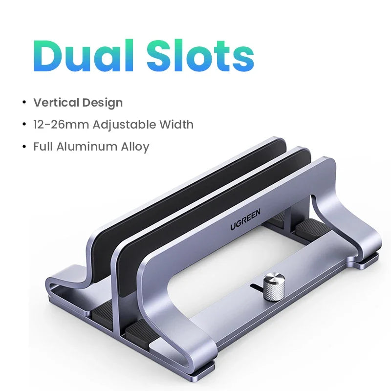 Ergode Keel Vertical Aluminum Laptop Dock — Ergode Modern Desks & Workspace Accessories — view 3