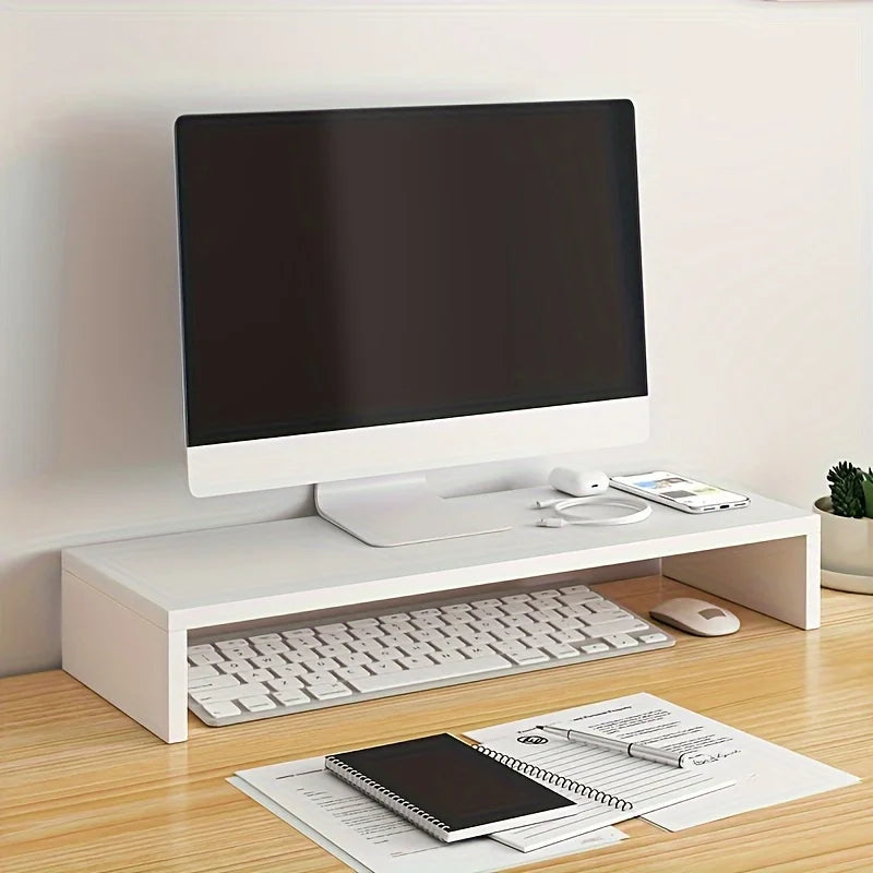 Ergode Vale Wide-Span Wooden Monitor Riser — Ergode Modern Desks & Workspace Accessories