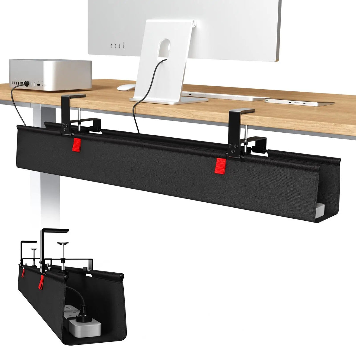 Ergode Hollow 36-Inch No-Drill Cable Tray — Ergode Modern Desks & Workspace Accessories