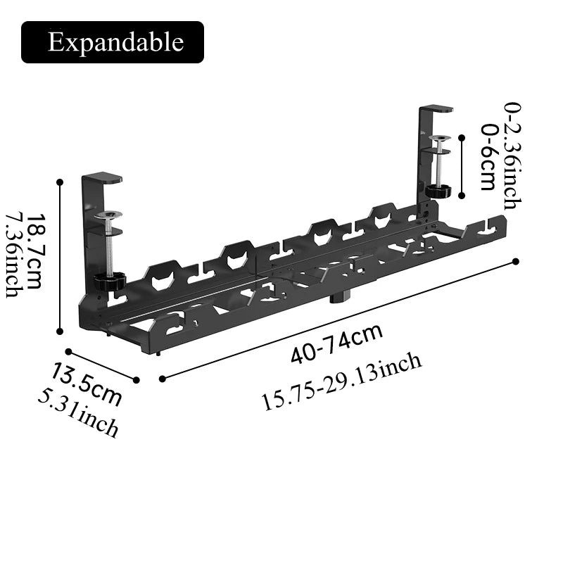 Ergode Span Telescopic Under-Desk Cable Rack — Ergode Modern Desks & Workspace Accessories — view 3